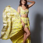 Shriya Saran Instagram - I’m flying Wearing @payalsinghal Shot by @venurasuri Fab make up by @makeupbymahendra7