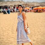 Shruthi Rajanikanth Instagram - GoAn beach and LoSt bUtTerFlY 🦋✨ costume @zaan_hijabs Goa - Calangute beach
