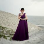 Shruthi Rajanikanth Instagram - One of my fav series ends here 💜 📸 @sumesh_picxellence Dress @fab.d.studio Mua @magnificentmakeupstudio