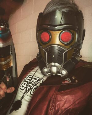Simon Kippen Instagram - Halloween? Completed it mate 👌🏻🙃
.
.
#Costume #starlord #marvel #cosplay #halloween #guardiansofthegalaxy