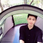 Sky Li Instagram - 邵齊說 要睡大安森林公園 於是 真的就跑來睡大安森林公園了