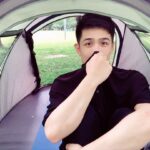 Sky Li Instagram - 邵齊說 要睡大安森林公園 於是 真的就跑來睡大安森林公園了