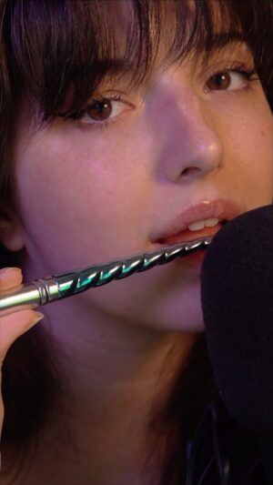 Slight Sounds ASMR Instagram - #ASMR Tingly Brush Mouth Sounds #asmrmouthsounds