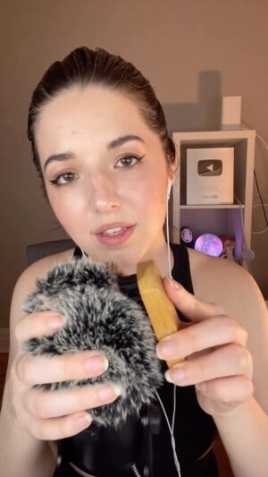 Slight Sounds ASMR Instagram - #ASMR Fuzzy Mic Brushes