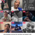 Snoop Dogg Instagram – My top 9 posts 2023. Thank yall. Luv givin a laugh 💯 💭 🎉 🍾