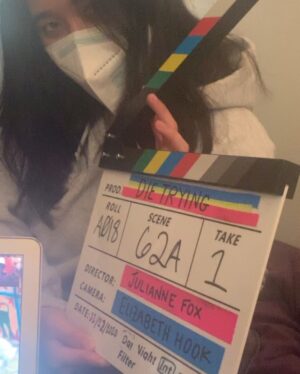 Sofia Bryant Instagram - bts time bc I miss dis cast n being ceo of no shoes on set.. ps Lauryn I havnt forgttn ab your playlist 🍊