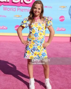 Sofia Sanchez Instagram - Hi Barbie! #downsyndromebarbie #barbiewithdownsyndrome #dolorispetunia #pinkcarpet #barbiethemovie #barbiepremiere #hollywoodmovie #theluckyfew #representationmatters