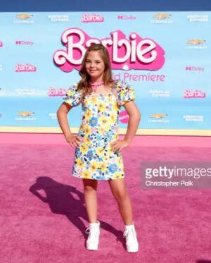 Sofia Sanchez Instagram - Hi Barbie! #downsyndromebarbie #barbiewithdownsyndrome #dolorispetunia #pinkcarpet #barbiethemovie #barbiepremiere #hollywoodmovie #theluckyfew #representationmatters