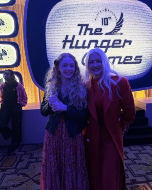 Sofia Sanchez Instagram - The premiere and after party in Hollywood were magical. The people I shared this experience with were the kindest, most creative, most supportive group of people in the world. Thank you for making my first film the stuff dreams are made of. Congratulations everyone, and happy opening of #TheHungerGames, in theaters tomorrow! ❤️Maude Ivory Baird #stewarttalent #bonnieshumofsky