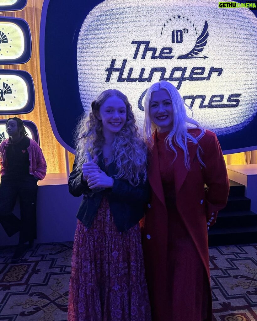 Sofia Sanchez Instagram - The premiere and after party in Hollywood were magical. The people I shared this experience with were the kindest, most creative, most supportive group of people in the world. Thank you for making my first film the stuff dreams are made of. Congratulations everyone, and happy opening of #TheHungerGames, in theaters tomorrow! ❤️Maude Ivory Baird #stewarttalent #bonnieshumofsky