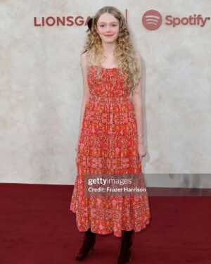 Sofia Sanchez Instagram - The premiere and after party in Hollywood were magical. The people I shared this experience with were the kindest, most creative, most supportive group of people in the world. Thank you for making my first film the stuff dreams are made of. Congratulations everyone, and happy opening of #TheHungerGames, in theaters tomorrow! ❤️Maude Ivory Baird #stewarttalent #bonnieshumofsky