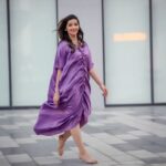 Sowmya Menon Instagram - Shining In The Setting Sun🌞💜💜 📷@vibethinks 👗@resha_by_rehana_shana 💄@alsaa_beauty #skr #shootdiaries #fashionstyle