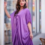 Sowmya Menon Instagram - Balancing Power With Grace💜💜 📷@vibethinks 👗@resha_by_rehana_shana 💄@alsaa_beauty #skr #shootdiaries #fashionstyle
