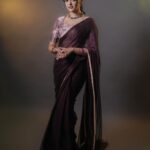 Sri Satya Instagram - Nothing feels as perfect as a saree 🦋 . . . Outfit @label_viko . Styling @harinireddym . Pc @fisheyethestudio . Mua @nagmakeovers