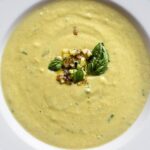 Stefano Faita Instagram - Zuppa di zucchine e basilic 👌 Lien dans la bio 🔗 / Link in bio 🔗 #stefanofaita #zucchini #soup