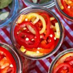 Stefano Faita Instagram - Vous me l’avez demandée, la voici 👉 la fameuse recette de piments marinés de mon ami Jo! On la fait chaque année pour remplir notre cantina et en avoir sous la main quand on en a besoin. Pensez oeufs, pizza, sandwichs, poisson… C’est tellement bon! Cliquez sur le lien dans la bio pour la recette 🔗 - Sharing my good friend Jo’s pickled hot pepper recipe with you! We make them every year to fill up our cantina so we have some on hand to put on fish, eggs, pizza, in sandwiches etc… Ever made your own preserves? Click on the link in bio for the recipe 🔗