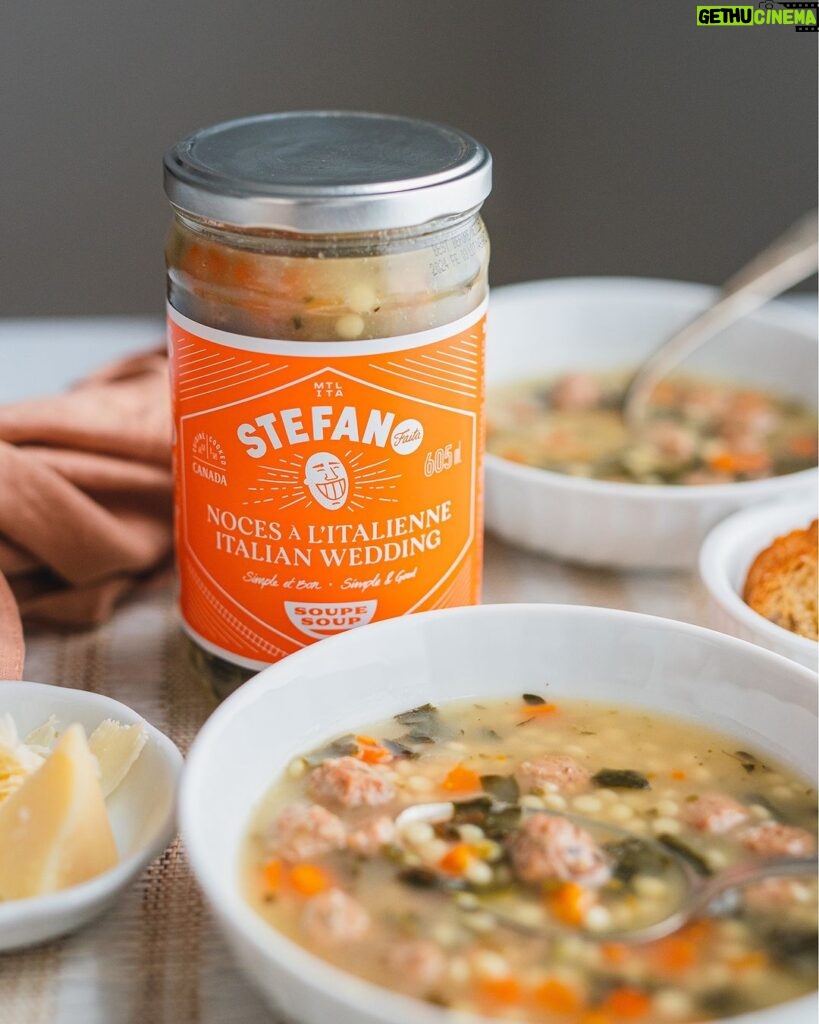 Stefano Faita Instagram - Noces à l'italienne, c'est pas une scène du Parrain☝️ C’est une soupe dont le nom fait référence au mariage de saveurs et à laquelle vous direz assurément «oui je le veux!» 😉 L’avez-vous déjà essayée? . Italian wedding, it’s not a scene from the Godfather☝️ It's a soup whose name refers to the perfect blend of flavours to which you'll say "I do!"😉 Ever tried it? ‌ #stefanofaita #italianfood #soupseason #soupforthesoul #italianwedding #sweaterweather
