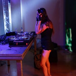 Stephanie Instagram - 1,2,3.....ready to play ;) 

#hardstyle #hardtechno #techno #rawstyle #highheels #fashion #dj #femaledj