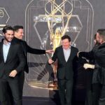 Stephen Manas Instagram - What a wonderful evening to celebrate all the nominees of the 75th Emmys Thank you @vincentdepaul12 ! @televisionacad @philippeuter @luckystar_international @appletv #tedlasso #tedlassoemmys . . . #producer #emmys #academy #hollywood #tv #emmy #film #producing #television