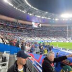 Stephen Manas Instagram - What a moment.. At the semi-final of the #Rugby World Cup at the @stadefrance Thank you so much for having me @rugbyworldcupfrance2023 and thank for being such a wonderful host #England vs #southafrica .. I almost witnessed a miracle .. 😜 So .. who do you think is gonna win the big Final !? II got my idea .. 😁 Thank you @teamportrait @bayvuegirl