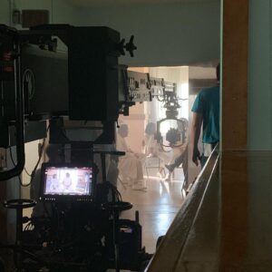 Steve Blackman Instagram - The amazing @rituarya first day of shooting at an abandoned mental hospital. It was clearly a lot of fun (this shot didn’t make the final cut!) @umbrellaacad @netflix @castanedawong