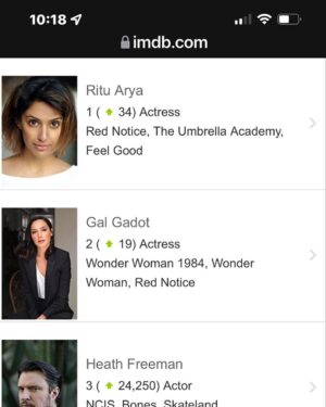 Steve Blackman Instagram - Well, well, well… look who’s Number One on #imdbpro starmeter ⭐️ @umbrellaacad @netflix