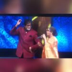 Sugandha Mishra Instagram - Dream come True wali feeling to perform with @amitabhbachchan Sir #amitabhbachchan 🙏🏻 #fanmoment #happybirthday #sugandhamishra #happybirthdayamitabhbachchan ji #dance #rangbarse #viral