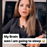 Sugandha Mishra Instagram – My Brain When i am Going to Sleep 🧠🤪 
.
.
#momtobe #babyproducts #newmom #trendingreels #viral #diapers #sugandhamishra Mumbai, Maharashtra