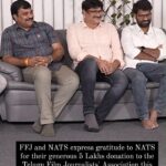 Suma Kanakala Instagram - North America Telugu Society (NATS) and Festivals for Joy join hands to make a meaningful contribution, exemplifying the spirit of giving during this festive season. Their support of 5 lakhs to the Telugu Film Journalists' Association insurance fund reflects a shared commitment to the well-being of the Telugu-speaking community in North America... #festivalsforjoy #FFJ #betterworld #bettertomorrow #initiative #impact #sumakanakala#ngo #india #hyderabad #community #supporteducation #charity #foundation