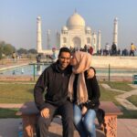 Susan Carland Instagram - When Waleed promised to build me an equivalent of the Taj Mahal when I die. Sounds legit! (Guy in background not impressed)