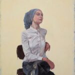 Susan Carland Instagram - This painting of me by surgeon Andrew Greensmith (who decided to teach himself to paint to this casual standard. As one does.) is a finalist in this year’s #Archibald Prize. He’s clearly one of those sickeningly talented individuals who excels at whatever he turns his mind to. He’s also a really nice, thoughtful bloke. Outrageous. Let’s hope he at least has a disgustingly messy car.