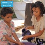 Susan Carland Instagram - UNICEF is providing access to clean water and distributing soap, towels & buckets in Muna’s camp in Yemen – to empower and enable internally displaced families across the country to protect themselves and stay safe. Girls like Muna deserve access to these basic supplies to protect themselves and others. Follow @UNICEFAustralia to see how girls around the world are being supported to be future leaders. #GenerationEquality #DayoftheGirl