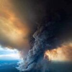 Susan Carland Instagram - The fires in Australia are so big, they’re creating their own weather system. In the short-term, donate to the one of the many orgs helping (Country Fire Authority, Red Cross, Salvos, etc) if you can. And in the long-term, push for serious action on climate change. Photo via @danielandrewsmp & @dale_appleton