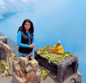 Sweta Singh Instagram - Reposting a picture from last November. Ganesh Bhagwan sits atop an active volcano Mount Bromo (or Bramha) in Indonesia. Local villagers believe volcanic eruptions never affect the side Ganesh ji overlooks. #JaiShriGanesh #Volcano