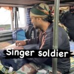 Sweta Singh Instagram - Amazing talent we get to meet. A soldier who said he had written this himself singing it for us. #IndianArmy Kashmir