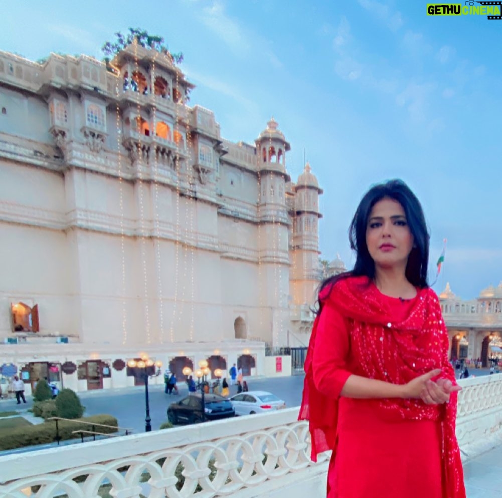 Sweta Singh Instagram - केवल एक स्थान नहीं, शौर्य का तीर्थ #मेवाड़ #udaipur #maharana Udaipur City Palace