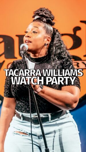 Tacarra Williams Instagram - TONIGHT @7PM PST 👉🏾 Head over to our Youtube channel to watch the premiere of a never before seen standup clip of @tacarracomedy

After the premiere - Tune into our livestream at 7:10PM PST for 30 minutes of nothing but Tacarra Williams! 

Link to premiere: https://youtu.be/jFZCS4OLvOw

Link to watch the full stream: https://youtube.com/live/37-X4eYGOFY

#chocolatesundaescomedyshow #standupcomedy #laughfactory #livestream #comedy #period