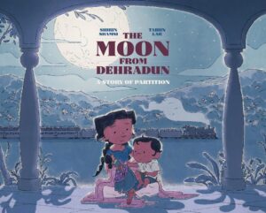 Tarun Lak Instagram - So excited to share the cover of the first picture book I've had the pleasure to illustrate. Set during the partition of India and Pakistan 😭 'The Moon from Dehradun: A Story of Partition' is written by the talented @shirinshamsi1 and is being published by @simonandschuster this August, on the 75th anniversary of the partition. 

Honored to have illustrated something so heartfelt, in the context of a heartbreaking and important moment in the Indian subcontinent's history.

Unreal to see it listed online.
Preorder it from the link here or in my bio.
 https://www.simonandschuster.com/books/The-Moon-from-Dehradun/Shirin-Shamsi/9781665906791

#themoonfromdehradun #picturebook #simonandschuster #kidlitillustration #picturebookcover #india #pakistan #partition