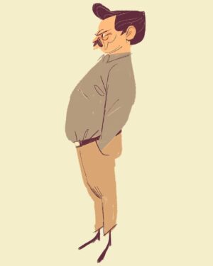 Tarun Lak Instagram - “There’s only one thing I hate more than lying. Skim milk. Which is water that’s lying about being milk”. #ronswanson #parksandrec #nickofferman #parksandrecreation #sketch #fanart