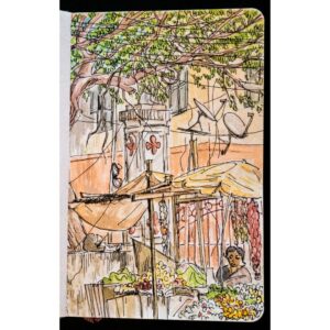 Tarun Lak Instagram - Highlights of my recent sketches from my trip to India. 
This was planned to be longer covering more places, but unfortunately Covid had other ideas.
Some of these are more successful than others. I'm not a watercolor artist by any means, but these were fun to do. 

#sketchbook #watercolor #ink #india #chennai #bengaluru #sketches
