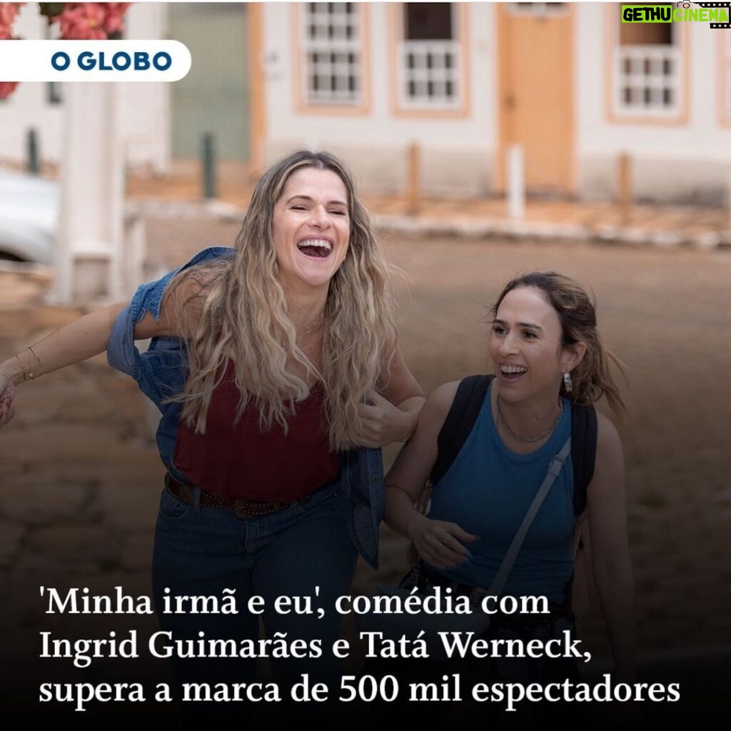 Tatá Werneck Instagram - Muito feliz em saber que vocês estão prestigiando o cinema nacional! Organiza com seus amigos, seus irmãos, seu síndico e com meu tio que dormindo aqui e não percebeu que tá na hora de voltar pra casa, Para irem assistir @minhairmaeeu_ofilme ! Vc vai se divertir muito e se emocionar