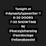 Tim Heidecker Instagram - See you tonight @dynastytypewriter !!!