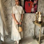 Tisca Chopra Instagram - Felt cute .. In my perennial go-tos Dress: @stylemati Earrings @curatedcuriosities_ Stack @sachdeva.ritika Shades @chanelofficial Sandals @gucci Bag @zara #ootd #everyday #casual #comfy #chic #cool #tropical #boho
