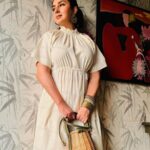 Tisca Chopra Instagram - Felt cute .. In my perennial go-tos Dress: @stylemati Earrings @curatedcuriosities_ Stack @sachdeva.ritika Shades @chanelofficial Sandals @gucci Bag @zara #ootd #everyday #casual #comfy #chic #cool #tropical #boho