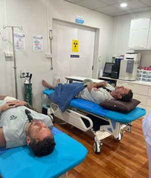 Tommy Little Instagram - Wouldn’t be a trip overseas without a quick visit to ER. We’re fine now but it was real dumb, even by our standards. I’ll explain on tour. Tickets through the link in my bio 🤦🏼‍♂️