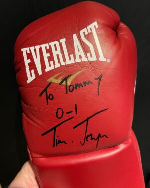 Tommy Little Instagram - PSA: manifesting is bullshit. I got my hopeful fight record tattooed on my wrist before stepping in the ring with @timtszyu. It didn’t help me at all. Like not even in the slightest bit. At least the great man was kind enough to gift me the glove that ended me. What a gentleman 👊