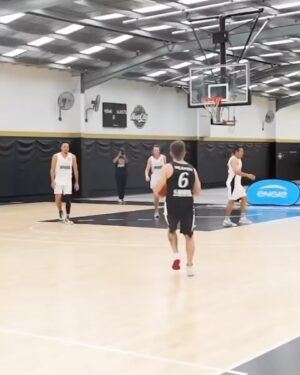 Tommy Little Instagram - Practice how you plan to play. (Note: these were the only two shots I took for the day and there were definitely none when I missed and had already turned to the crowd to celebrate) Thanks to @melbunited and @hoopcityau for having us today for the celebrity match. Can’t wait for the season opener tomorrow night 🙌🏻