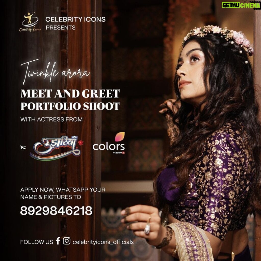 Twinkle Arora Instagram - Hey All, I am Happy To Announce That I am Coming To Meet You All For The Fashion Photoshoot In Your Cities. @celebrityicons_official So What are you Waiting For? Grab Your Chance To Meet me ASAP. Simply Register Yourself: Kindly WhatsApp Your Full Details 👇🏻 Name, City & Pictures To → 8929846218 OR DM @celebrityicons_official And Get Selected For Meet & Greet & Amazing Photoshoot With Twinkle Arora In (New Delhi) (Bhopal) (Ahmedabad) (Chandigarh) (kolkata) (Mumbai ) And Other Cities As Well. .Founder: @shilparajput_official #celebrityicons #fashion #twinklearora #colorstv #newdelhi #kolkata #ahmedabad #bhopal #lucknow #jaipur #pune #mumbai #event #modeling #acting #meetandgreet #photoshoot #portfolio #celebritiesshoot #tvartist #reelsstar #shooting #udaariyaan #Fanpage