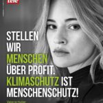 Valerie Huber Instagram – People over profit. Punkt.
Letzte Woche hatten wir 4(!) mal hintereinander einen Hitzerekord seit Anfang der Aufzeichnungen. Es kann nicht sein, dass die Bundesregierungen noch immer keine sofortigen Maßnahmen setzen und ein Bundeskanzler die Klimakrise weiterhin nicht ernst nimmt. Man kann die Wissenschaft nicht weiterhin ignorieren, wir brauchen jetzt Klimagesetze und akute Maßnahmen. Die Politik muss endlich anfangen, die Interessen der Menschen und nicht der Wirtschaft zu vertreten.

Unsere Mutter Natur retten? Der Welt ist es egal, ob wir uns hier oben selbst in den Ruin treiben, sie wird weiter existieren – wir sind bloß ein Wimpernschlag in ihrer Existenz. Klimaschutz ist Menschenschutz.
#teleklimainitiative @fridaysforfuture.at