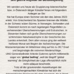 Valerie Huber Instagram - Wir haben einen offenen Brief an die Regierung geschrieben. Mit der Forderung von sofortigen Klimaschutzmaßnahmen! Danke an alle, die mitgearbeitet und unterzeichnet haben - you know who you are 🫶 Diesen Freitag gehen wir alle gemeinsam auf die Straße! Wien - 12 Uhr Wien Mitte, Berlin - 12 Uhr Brandenburger Tor 💚 Danke @fridaysforfuturevienna @dan_imechtenleben @michael_spiekermann @lluluisa @bardoboehlefeld @lucforlove Vienna, Austria